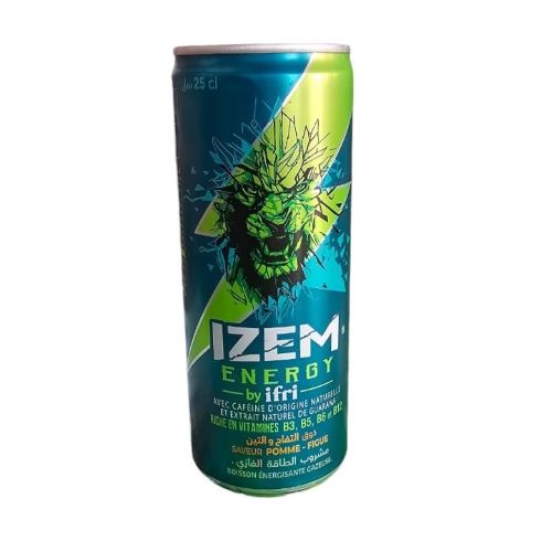 IZEM energy drink with apple-fig taste 25cl