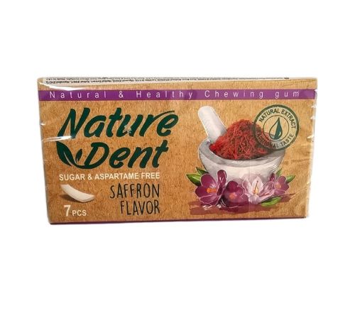 Nature dent gum Saffron flavour